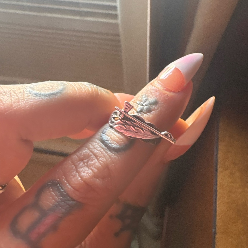 Silver Feather Ring